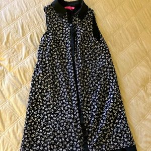 Betsy Johnson Black Lace Button Up Dress Size 6